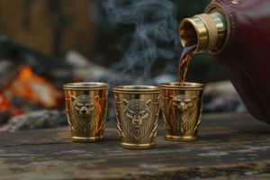 🥃 Мужской ритуал: Искусство выбора и подачи крепких напитков (Рюмки, Фляги, Кейсы)