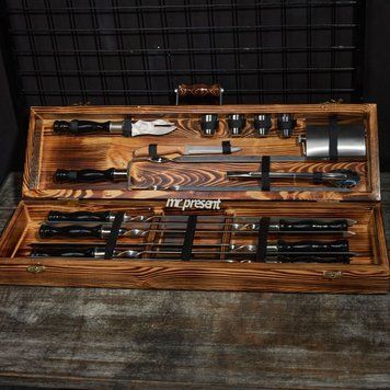 Набор шампуров в кейсе Blackwood set №6. Подарок брату