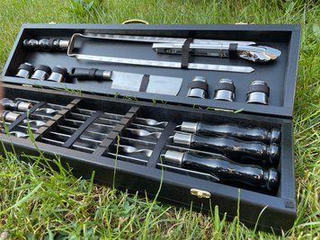 Набір шампурів у кейсі Grill Box 9 S. Шашличний набір. Подарунок братові