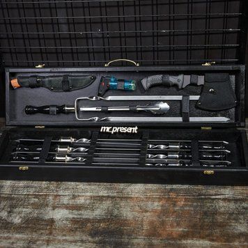 Набір шампурів у кейсі Blackwood set №7 . Подарунок братові