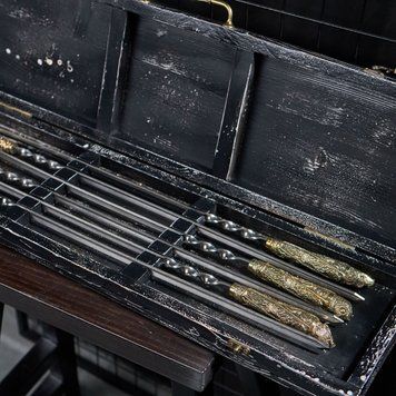 Шикарный винтажный набор шампуров в кейсе Vintage №4. Подарок брату