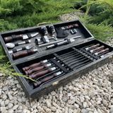 Набор шампуров в деревянном кейсе Grill Винтаж. Набор для пикника