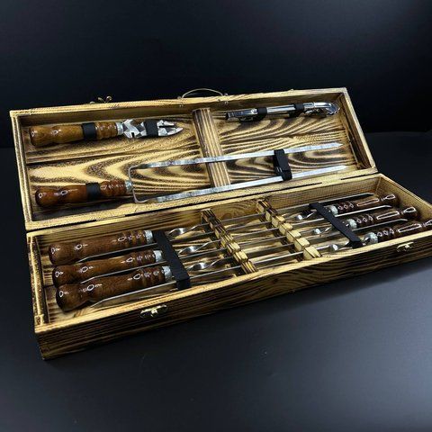 Набір шампурів у кейсі Ml-Box 2 S. Шашличний набір. Подарунок братові