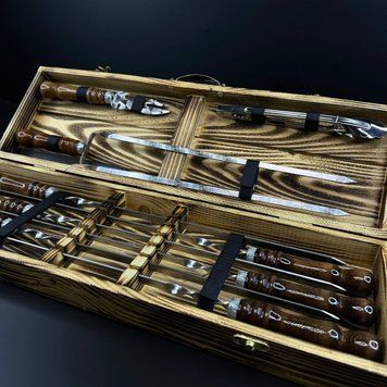 Набор шампуров в кейсе Ml-Box 2 S. Шашлычный набор. Подарок отцу