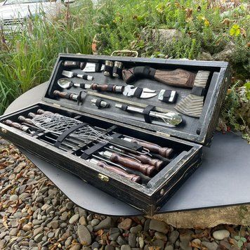 Подарочный набор шампуров в кейсе для пикника Viking Case