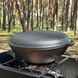 Сковорода WOK-08КС чугунная с крышкой-сковородкой гриль 8л