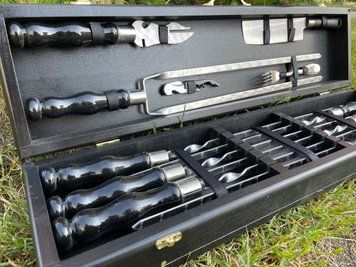 Набір шампурів у кейсі Grill Box 7 S. Шашличний набір. Подарунок батькові