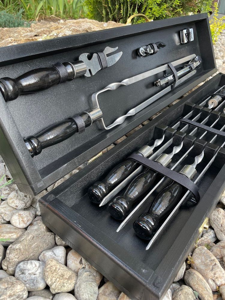 Подарочный набор Турист Black S. Шашлычный набор. Подарок мужчине