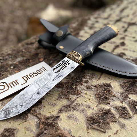 Ніж мисливський з гравіюванням КОЗАК. Подарунок чоловіку